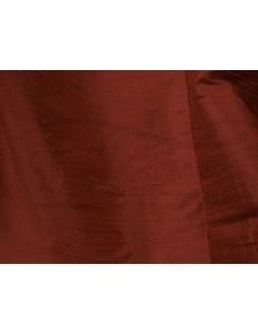Burnt umber D066 Silk Dupioni Fabric