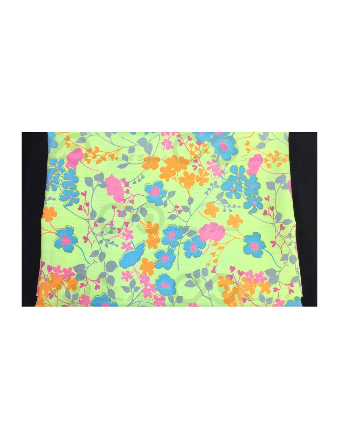 Multicolor Embroidered METF-022/5 Silk Taffeta