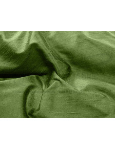 Dark olive green D170 Silk Dupioni Fabric