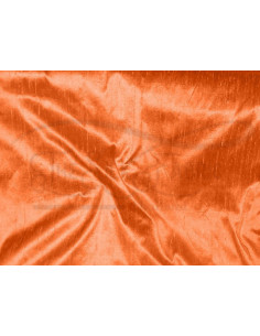 Deep carrot orange D249 Silk Dupioni Fabric