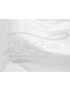 White D440 Silk Dupioni Fabric