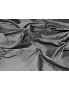 Dark Silver S146 Silk Shantung Fabric