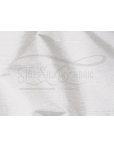 White off S434 Silk Shantung Fabric
