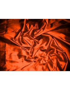 Orange red T255 Silk Taffeta Fabric