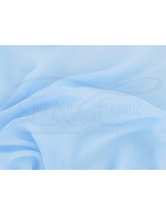 Blizzard blue C001 Silk Chiffon Fabric