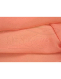 Salmon C066  Silk Chiffon Fabric
