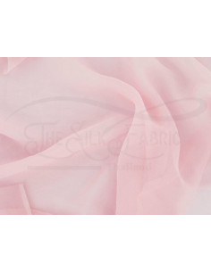 Oyster pale pink C080  Silk Chiffon Fabric