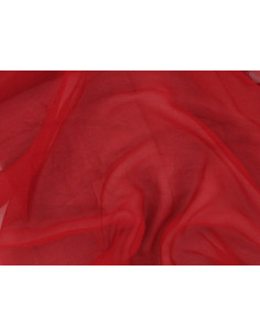 Firebrick C092  Silk Chiffon Fabric